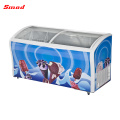 108L Sliding Glass Flat Door Chest Freezer